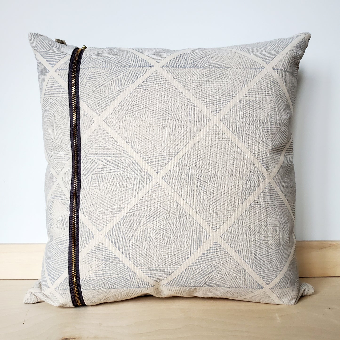 Hand-printed Pillow - Zentangle