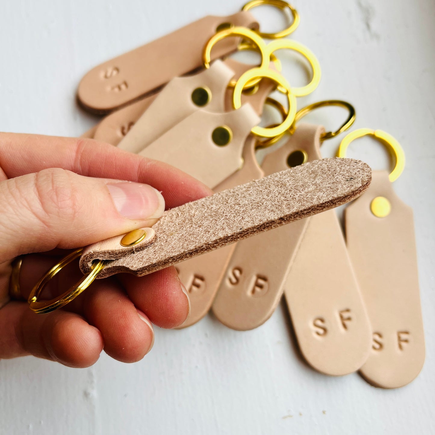 Custom monogram keychain