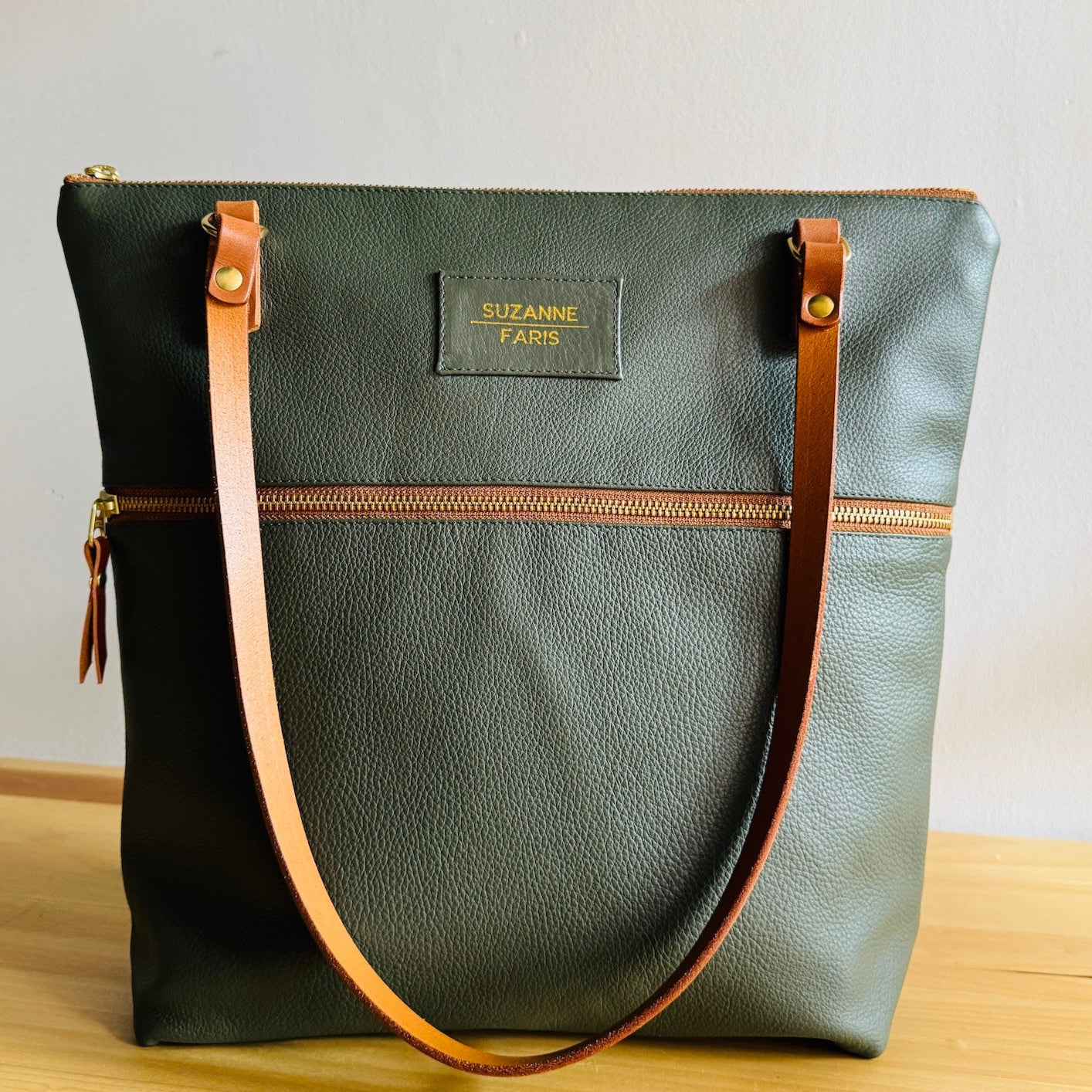 Luxury leather - Dark Olive