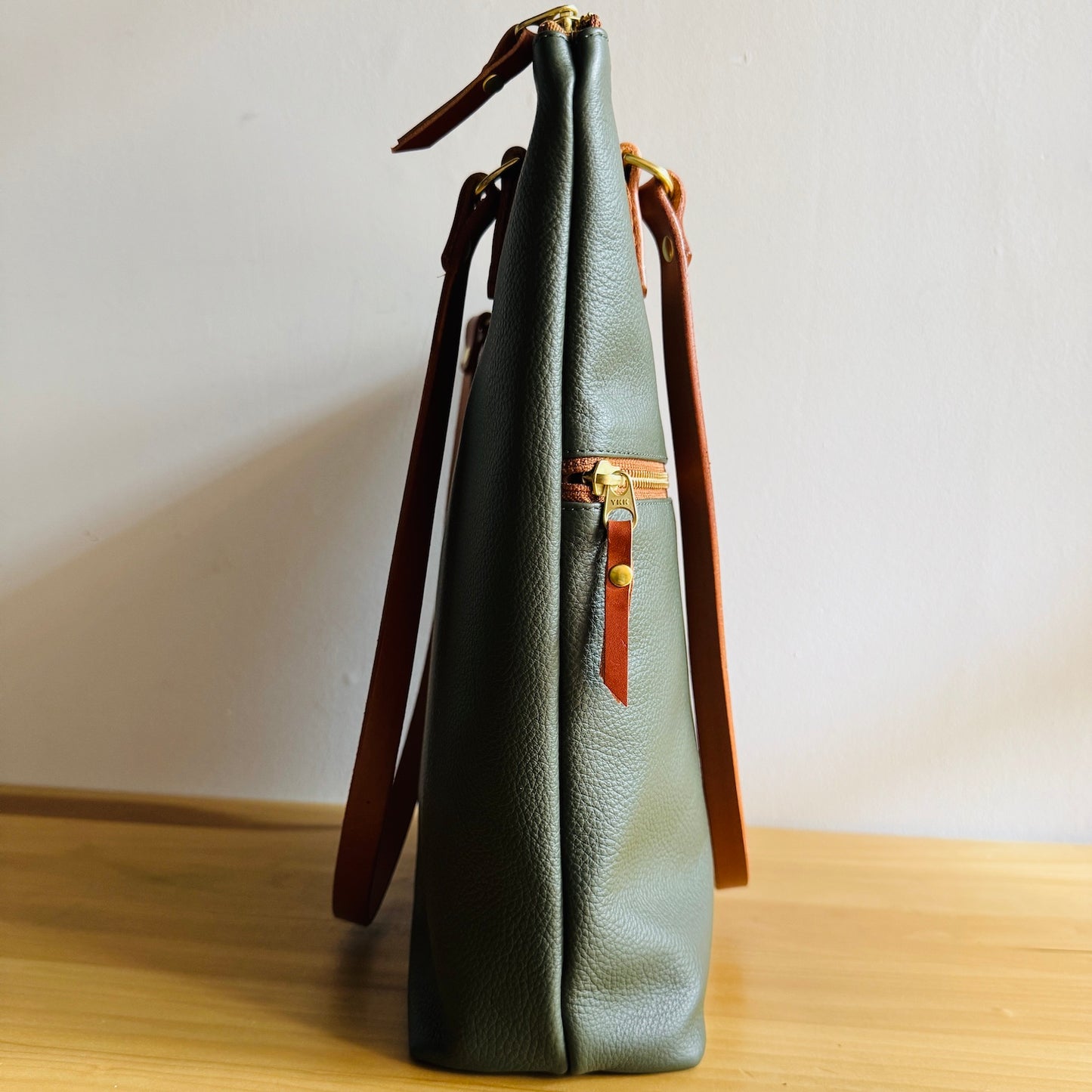 Luxury leather - Dark Olive