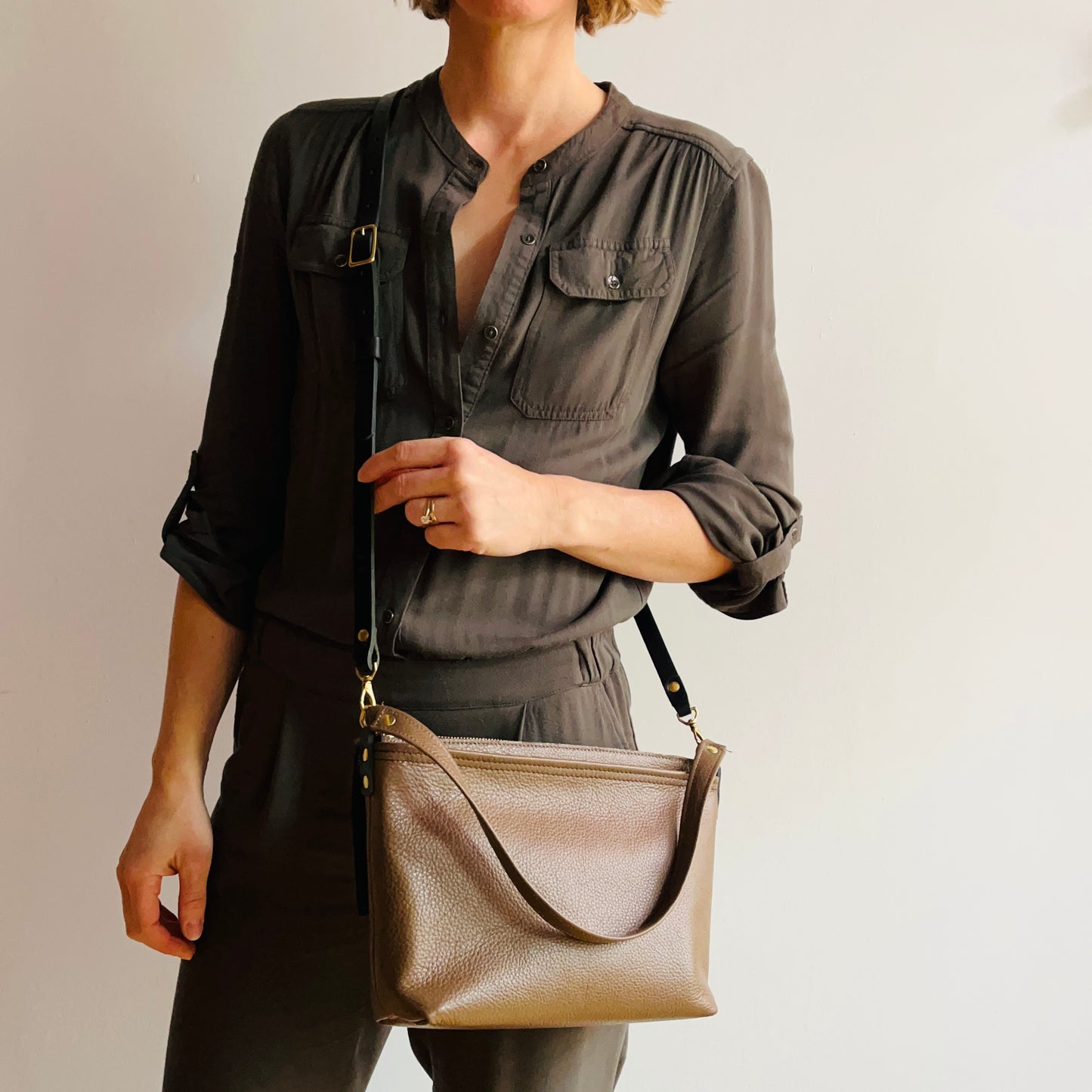 Black leather bag - FIrst Class