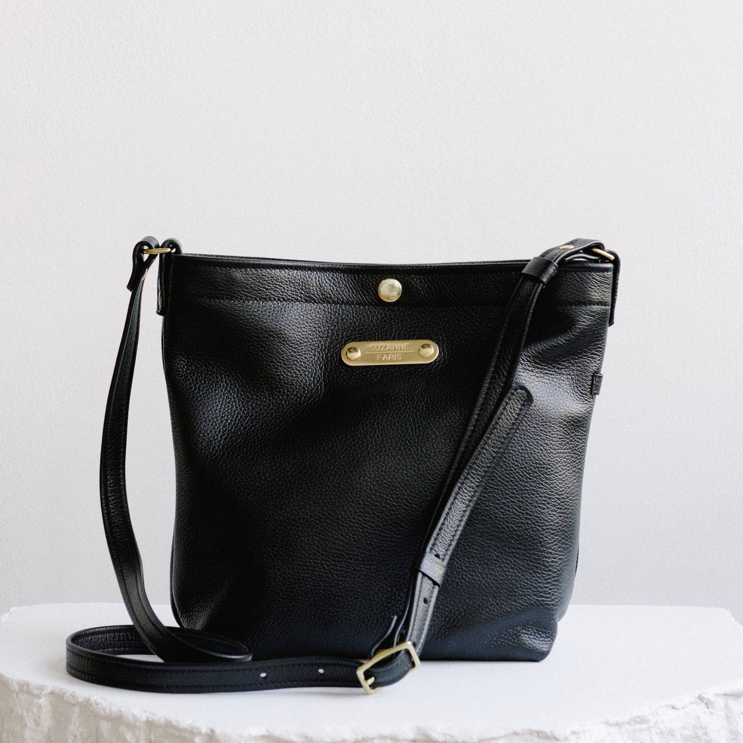 Leather Snap Bag