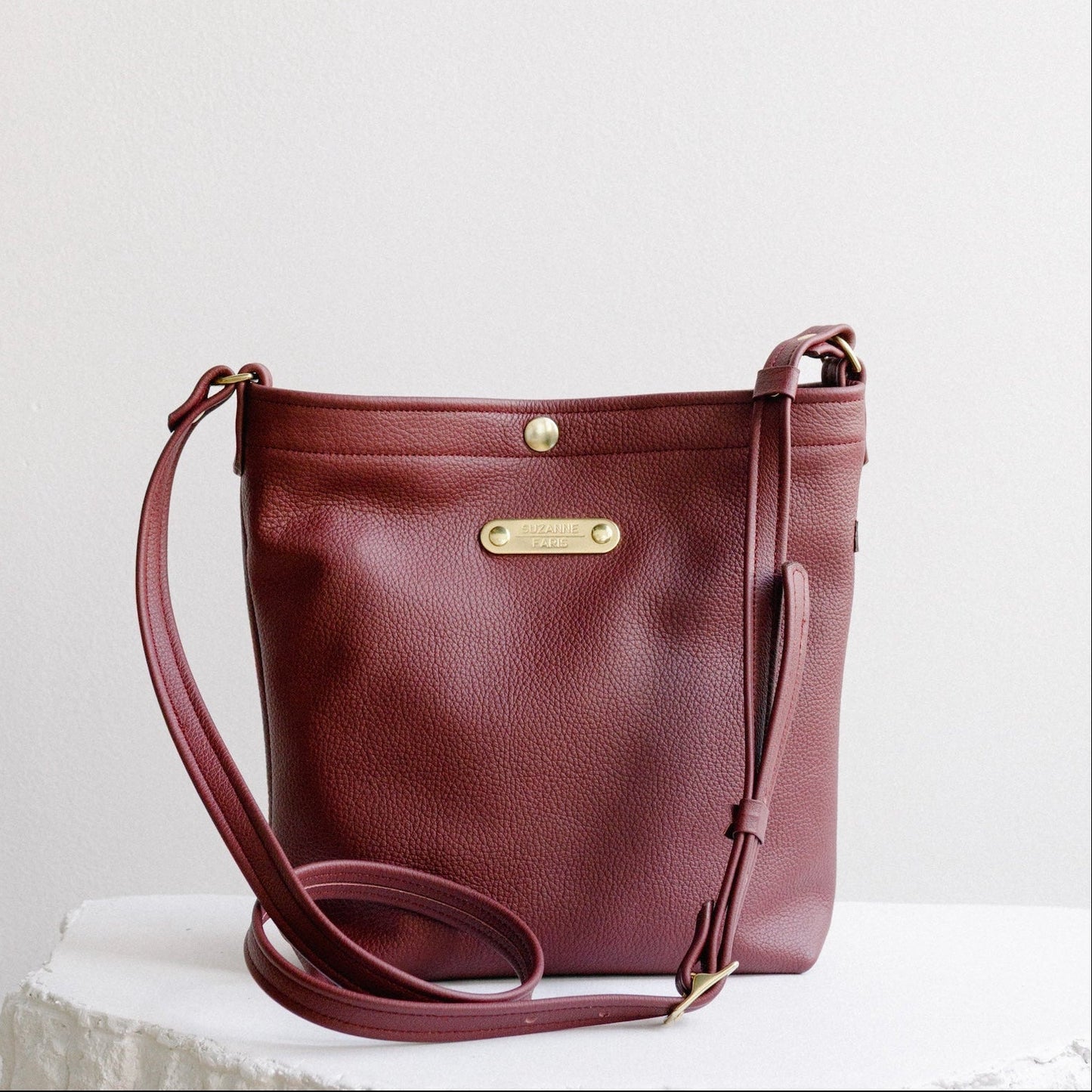 Leather Snap Bag
