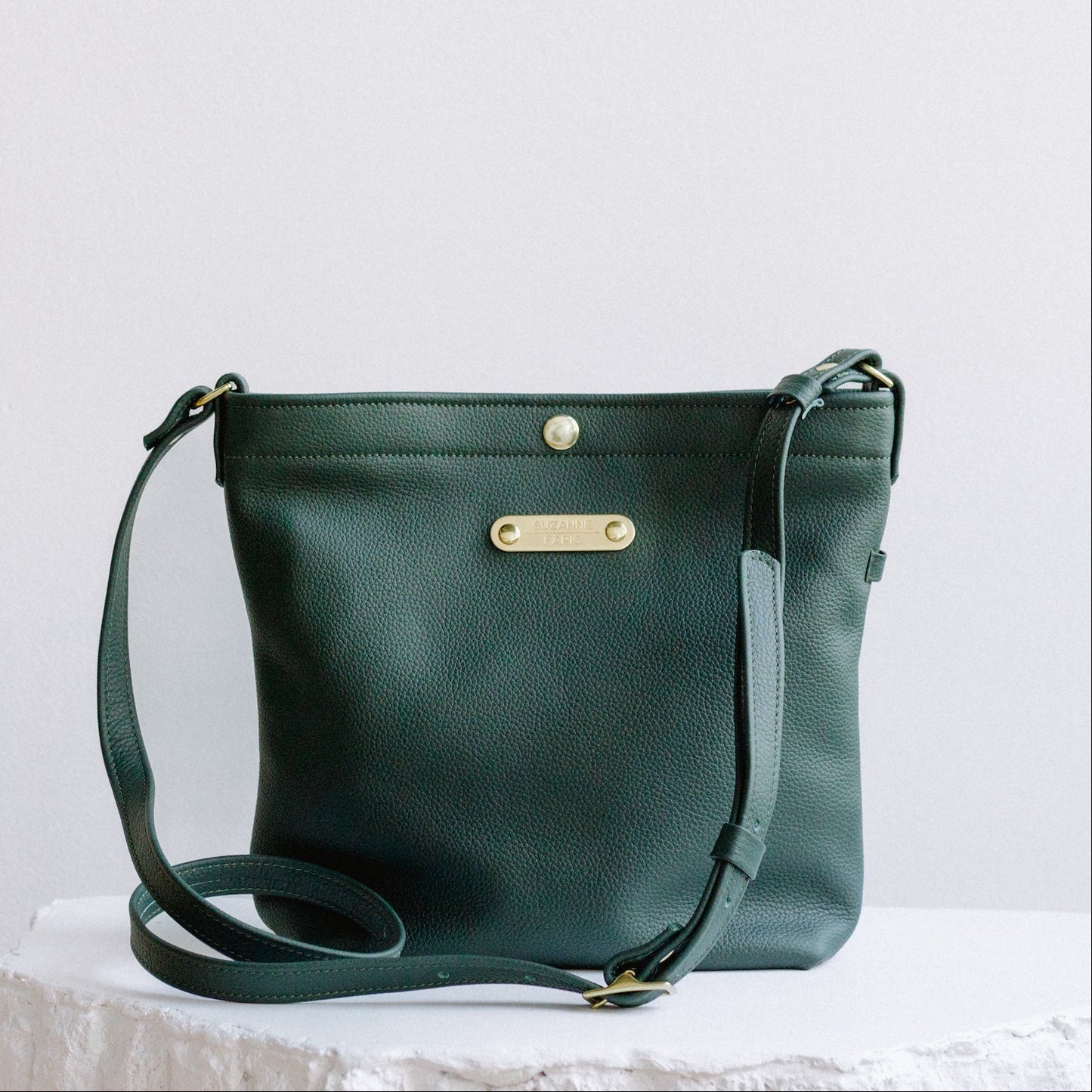 Leather Snap Bag
