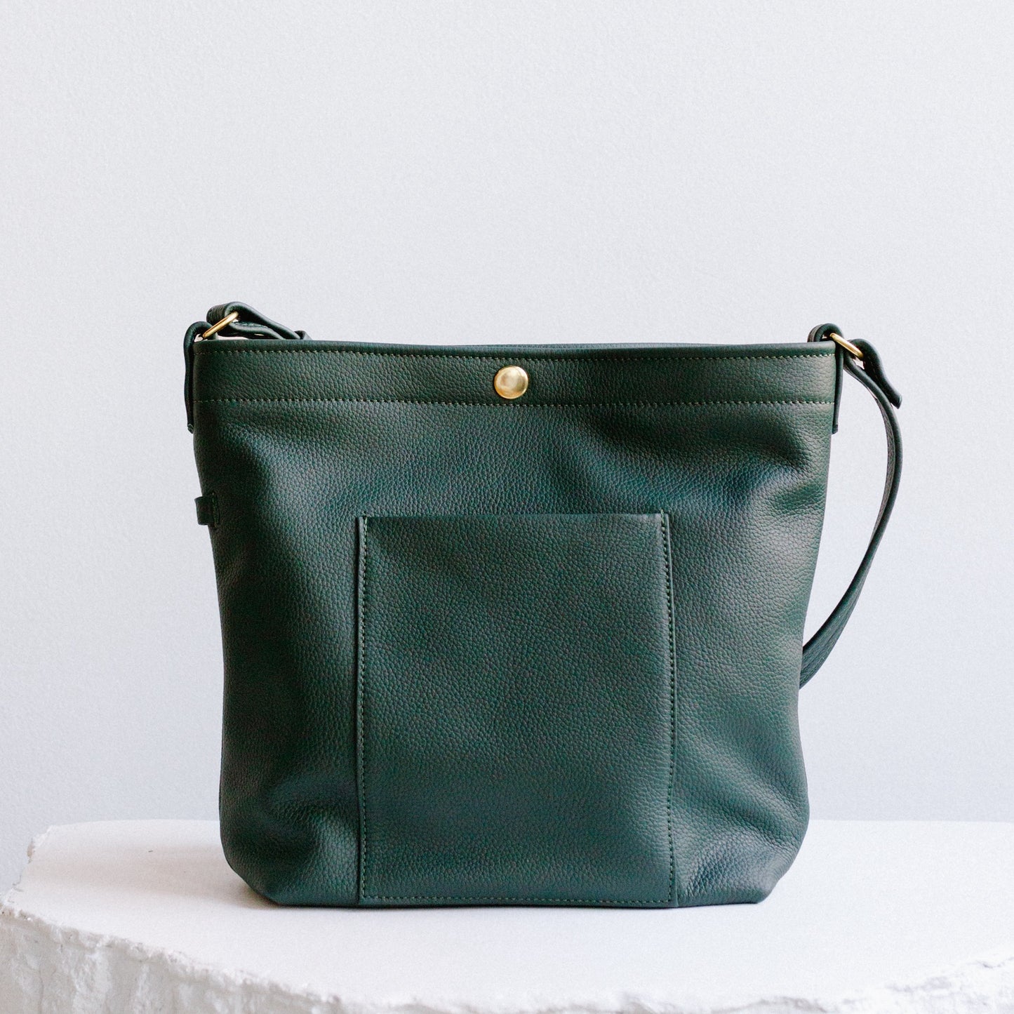 Leather Snap Bag