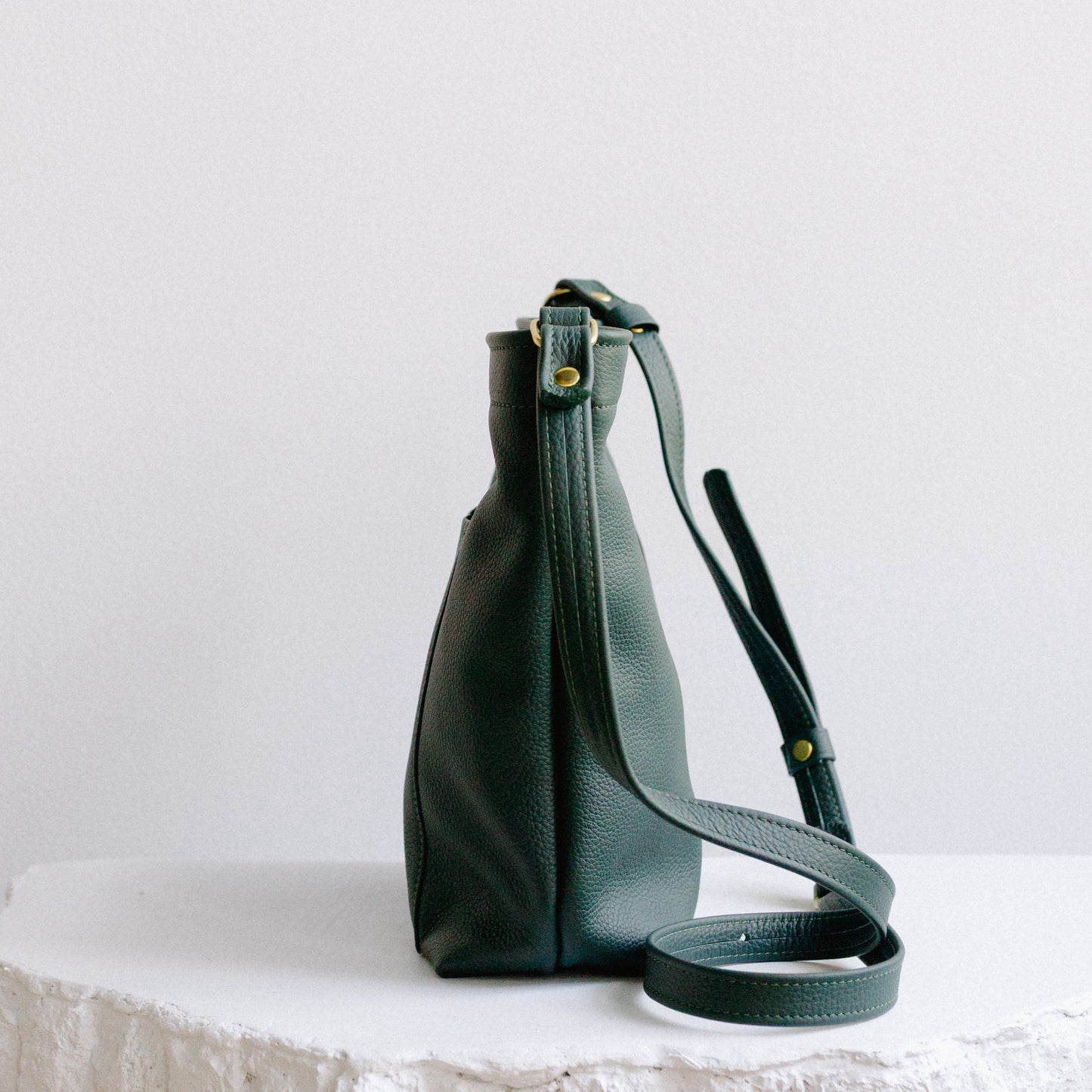 Leather Snap Bag