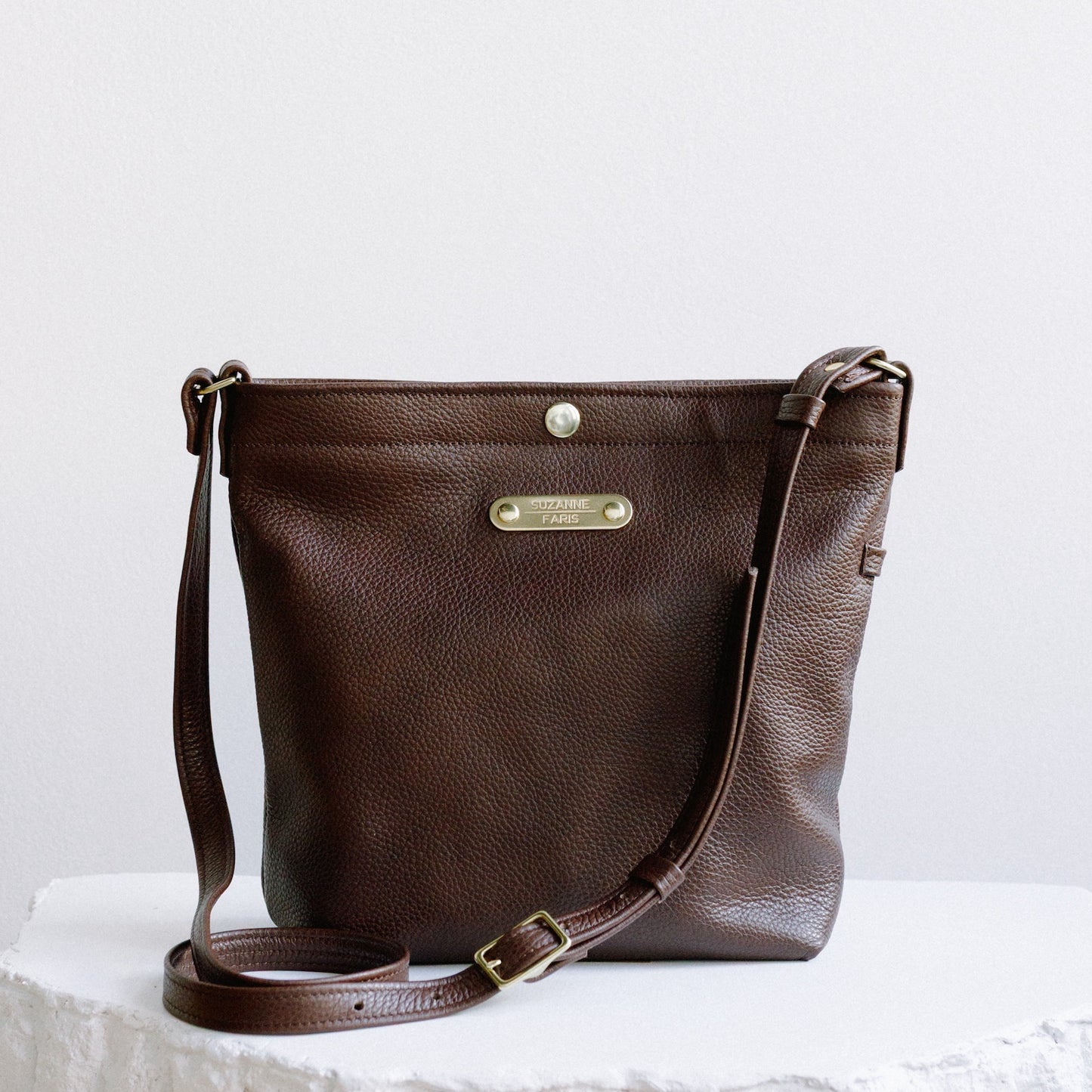 Leather Snap Bag