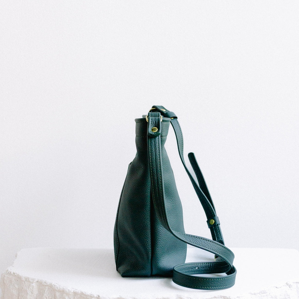 Leather Snap Bag