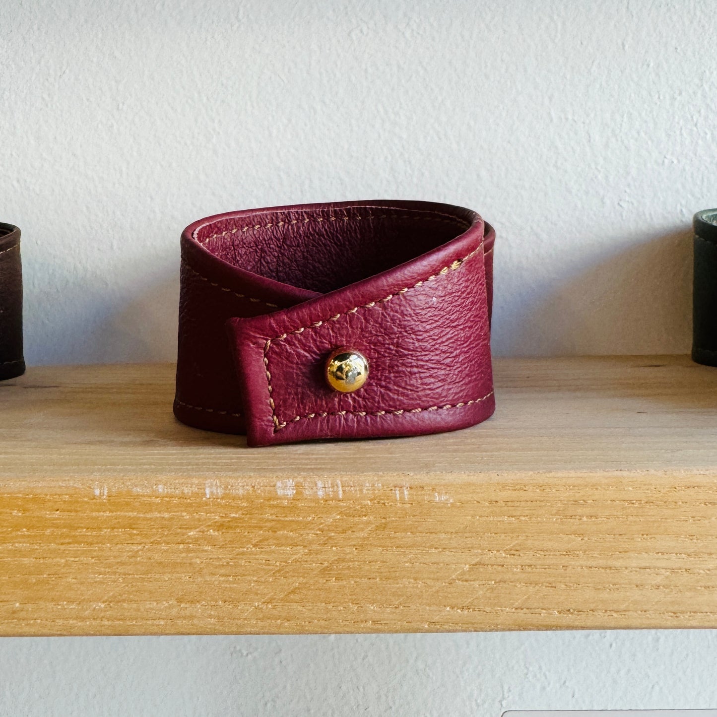 Leather cuff bracelet