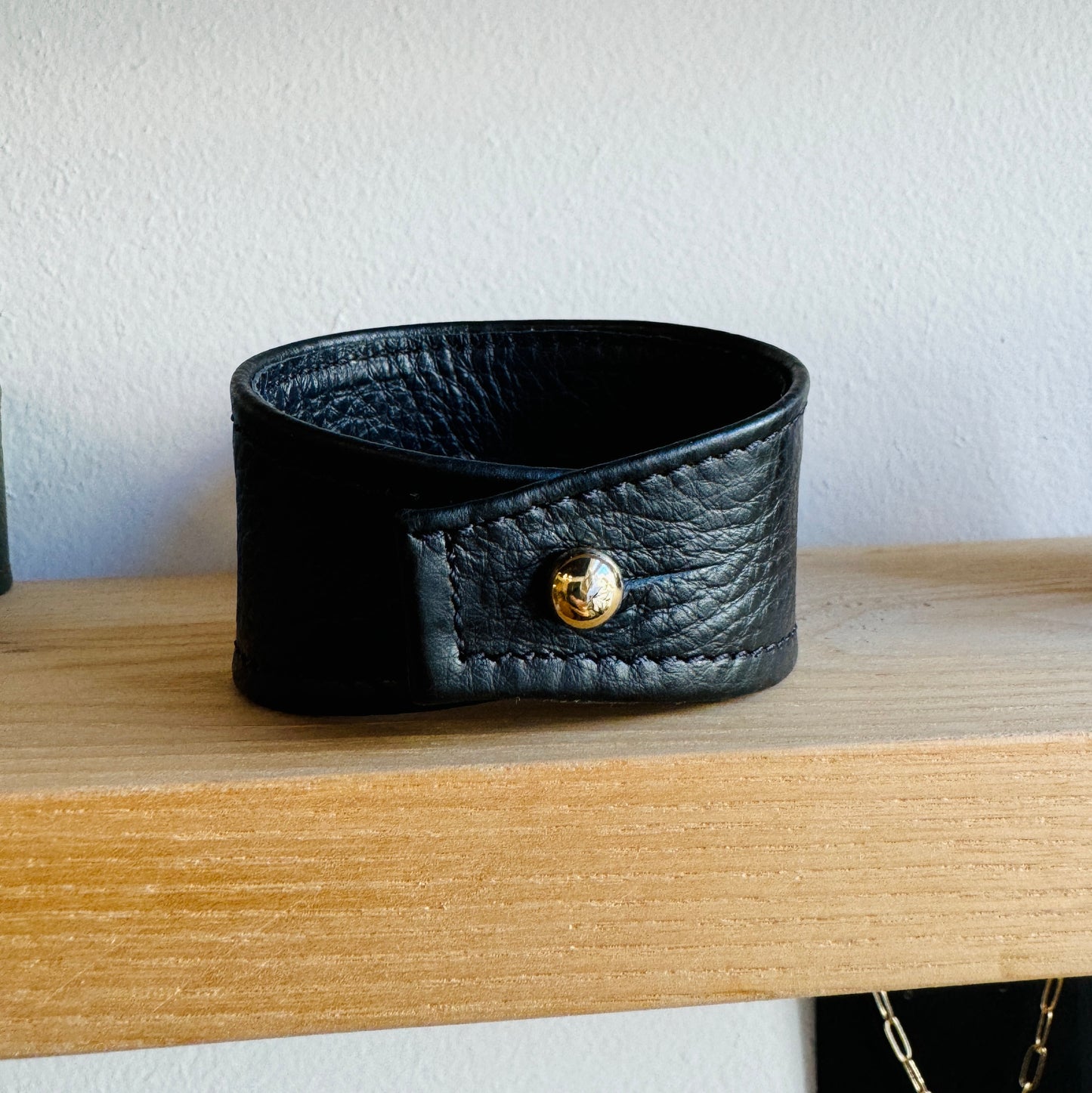 Leather cuff bracelet