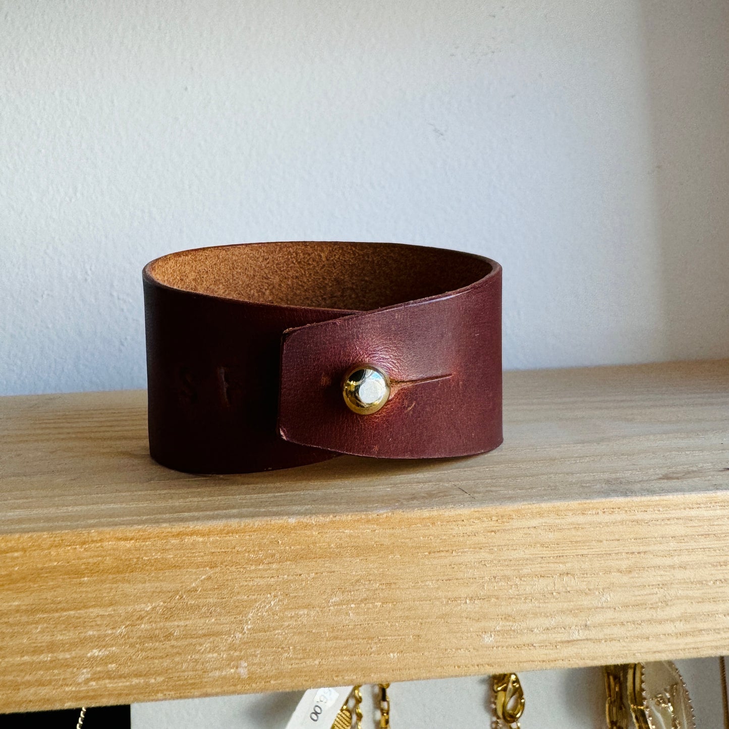 Leather cuff bracelet