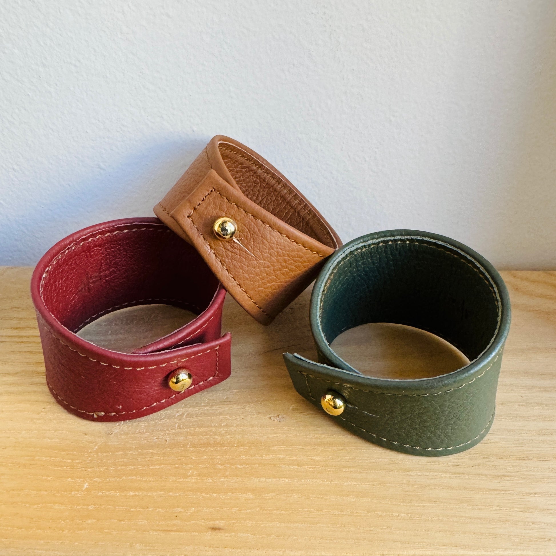 Leather cuff bracelet