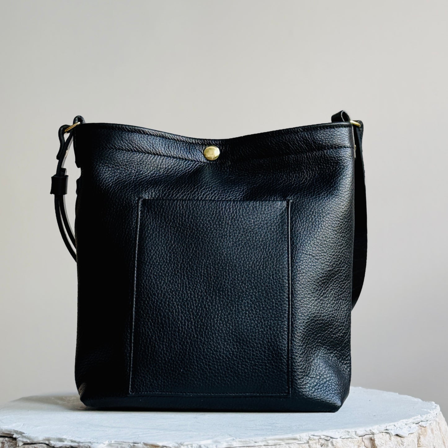 Leather Snap Bag