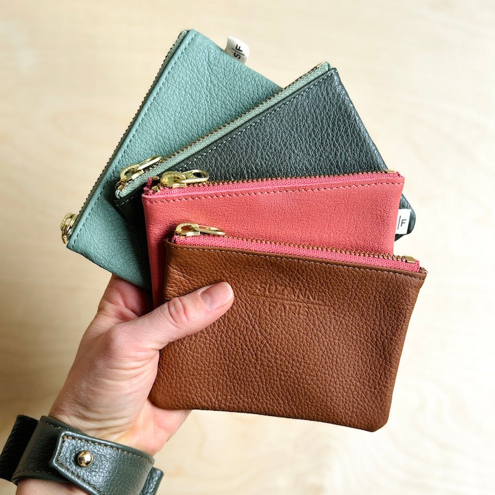 Leather pouch - Coloured