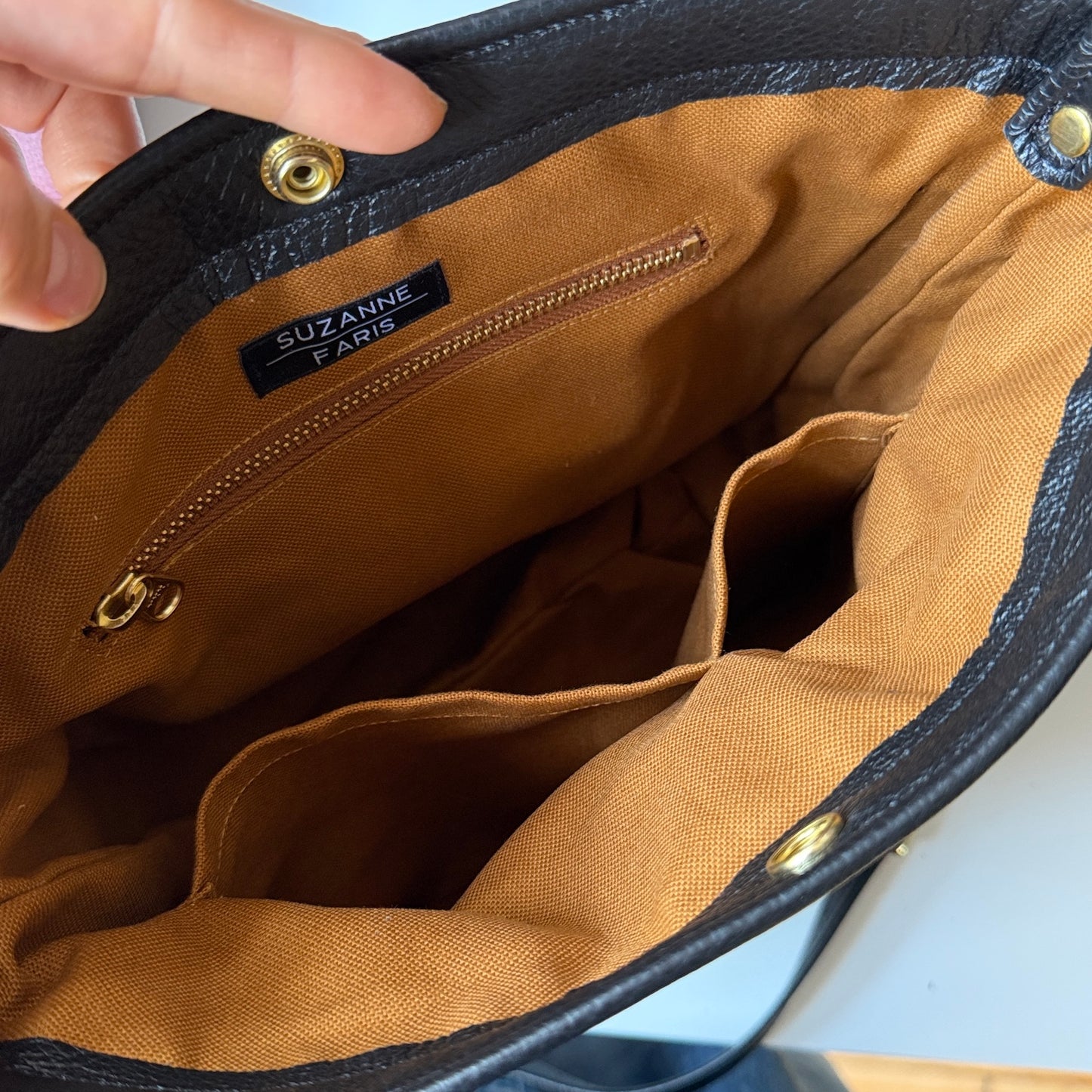 Leather Snap Bag