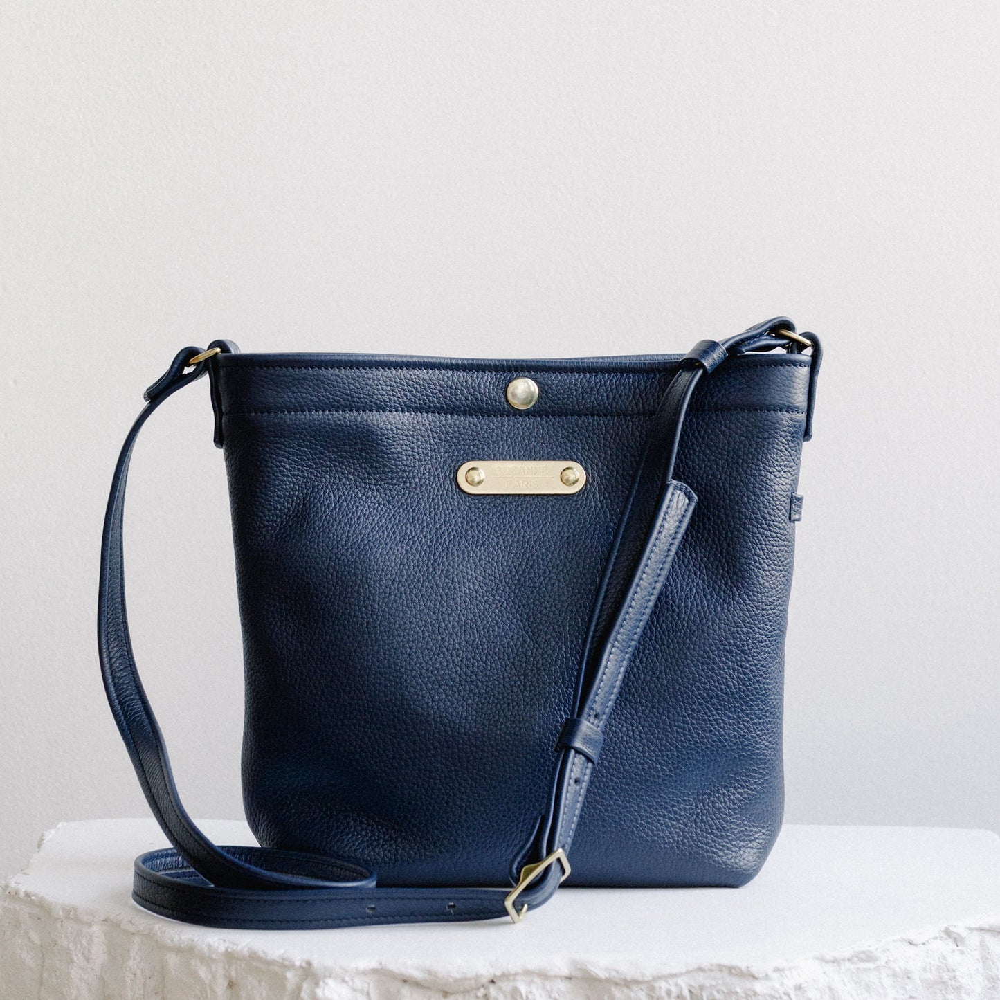 Leather Snap Bag